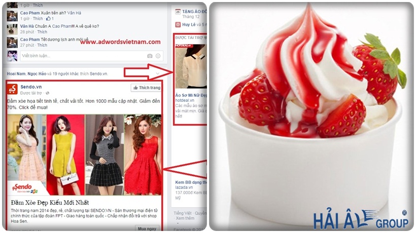 marketing online giúp cửa hàng kem thành công